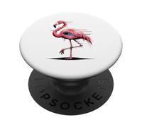 Glitch Art Flamenco Flamencos PopSockets PopGrip Adhesivo