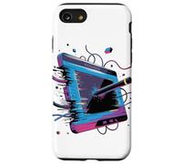 Glitch Art Tableta Gráfica Animador Diseñador Gráfico Carcasa para iPhone SE (2020) / 7 / 8
