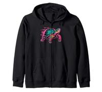 Glitch Art Tortuga Marina Tortugas Tortuga Terrestre Sudadera con Capucha