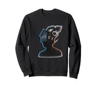 Glitch Burning House Head Witch House Sudadera