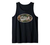 Glitch Retro Camouflage Classic Aesthetic Graphic Camiseta sin Mangas