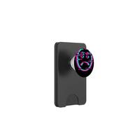 Glitch Sad Face Digital Art Vaporwave Cultura Ciber PopSockets PopWallet para MagSafe