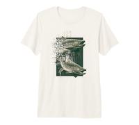 Glitch Trucha Pesca Gráfico Retro Digital Fish Design Camiseta Premium