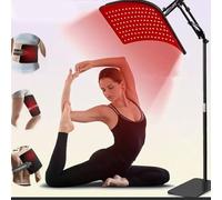 GLITCHCORE Terapia de luz roja para cuerpo, panel de terapia de luz infrarroja cercana de 660 nm y 850 nm, dispositivo LED de alta potencia para recuperación muscular, rejuvenecimiento de la piel y