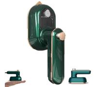 Glitchino Mini Steam Iron, Glitchino Portable Steamer Iron, Dual Use Dry & Wet Ironing, 360° Rotatable, Lightweight Wrinkle Remover, For Home Travel (Green*1pcs)