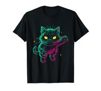 Glitchy Kitten Cat Código de computadora se convirtió en Vivo Camiseta