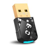 Glitfix Adaptador 6.0 Bluetooth para PC, Bluetooth USB Stick Dongle, Baja Latencia, Compatible con Windows 11/10/8.1/7, Compatible con Bluetooth 5.4, 5.3, etc, para Auriculares, Ratones (E)