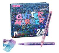 Glitter Coloring Markers, Smudge Proof Art Pens, Shimmer Drawing Markers with Vibrant Ink, Kids Craft Supplies, Creative Coloring Tool with Smooth Flow, Hobbyist Accessory for Home and School