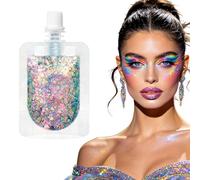 Glitter Corporal - Lentejuelas En Gel Para Rostro,La Purpurina Facial,Para Maquillaje De Vacaciones Festivas, Carnaval, Graduación, Y , Festivales De Música Y Conciertos