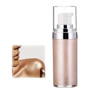 Glitter Cuerpo Maquillaje Crema Líquida, Bronzer Smooth Shine Fundación Líquida, Hidratante Brillante Cara Cuerpo Piel Highlighter Loción Sparkles Y Profundiza El Tono De La Piel 20ml (01#)
