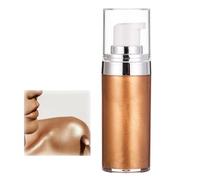 Glitter Cuerpo Maquillaje Crema Líquida, Bronzer Smooth Shine Fundación Líquida, Hidratante Brillante Cara Cuerpo Piel Highlighter Loción Sparkles Y Profundiza El Tono De La Piel 20ml (03#)