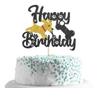 Glitter Decoración para Tartas de Cumpleaño, Happy Birthday Cake Topper, Happy Birthday Decoracion Tartas Cumpleaños Glitter para Fiesta Cumpleaños Decoración de Pastel (A)