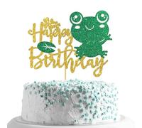 Glitter Decoración para Tartas de Cumpleaño, Happy Birthday Cake Topper, Happy Birthday Decoracion Tartas Cumpleaños Glitter para Fiesta Cumpleaños Decoración de Pastel (E)