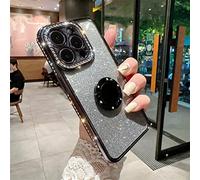 Glitter Diamond Gradient Ring Bracket Case For Iphone 14 13 12 11 Pro Max X Xr Xs Max 7 8 14 Plus Shockproof Stand Soft Cover,Blue,For Iphone 14 Promax, YHNNH, Black, for iphone 7 8 Plus