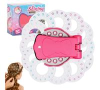 Glitter Diamond Hair Gem Applicator Tool Set with 180/360 Gems,Reusable Hair Gems Kit,DIY Safe & Easy Hair Styling Tool for Parties,Halloween,Festivals Creative Fun (1PCS+180 Diamonds)