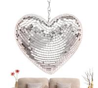 Glitter Disco Ball - Sparkling Party Light Decor | Mirrored Faceted with Hanging Hook, Reflects Colorful Lights, Ideal for Dance Floors, Birthday Parties, and Holiday Celebrations