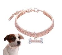 Glitter Dog Collar - Pretty Rhinestone Pet Necklace