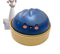 Glitter Dumpling - Shimmer Gel TPR 4 Inch, Giant Rainbow Stress Relief Ball | Rare Pink Mysterious Bun Fidget Toy for Teens Adults Students in Classroom Home Office Car Ride and Travel