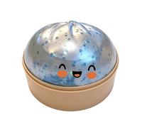 Glitter Dumpling Squeeze , Bun Shape Stress Relief Ball for Calming and Relaxation, Soft Slow Rising Squishy Sensory , Fidget for Studying Working Travel Home Office Classroom Car Ride