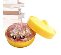 Glitter Dumpling Toy, Cute Food Shape Squeeze Fidget, Bun Rebounding Toy for Stress Relief Fun, Squish Soft Sensory Toys for Kids Adults Students Workers Home School Office Party Favors