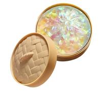 Glitter Dumpling Toy - Dumplings Sensory Squeeze Toy, Stress Relief Fidget Ball with Soft Squeeze, Squishy Toys, Fun Desk Toys, Cute Stress Reliever for Kids Adults Home Office Study Travel Party