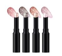 Glitter Eye Makeup Pen - Vacation Makeup Pen, 4 Pieces Jelly Shimmer Face, Creates Smooth Shiny Eye, Color With Easy Glide Design, Perfect For Party Night Out Date, Vacation Stage Work Casual