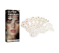 Glitter Face Stickers, Face Glitter Freckles, Makeup Glitter Stickers, Waterproof Temporary Makeup Jewels for Concerts Festivals and Everyday , Add to Your Look with Easy-To-Apply