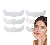 Glitter Freckles - 6 Sheets Adhesive Facial Decor, Temporary Long-Lasting Star and Heart Patches for Pride, Concerts, Halloween, Festivals, Birthdays, Carnivals, Kids Cosplay, and Weddings