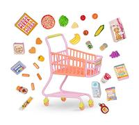 Glitter Girls Carrito de la Compra con Ruedas y Comida de Juguete
