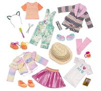 Glitter Girls - GG Fashion Pack - Conjunto para muñecas de 36 cm - 3 conjuntos de moda - Ropa y accesorios - Chaqueta arco iris, orejas de gato, vestido jersey - 3 años +