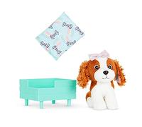 Glitter Girls-GG57195Z Glitter Girls Tamaño POSEABLE PLUSH CAVALIER KING CHARLES, LOKI, sólido, color negro, 14 inch (pack of 1) (62243452404)