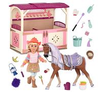 Glitter Girls Granero con Caballo Morgan y Muñeca Floe - Set de Juego