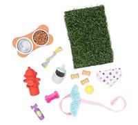 Glitter Girls - Juego para Mascotas GG - Set de Accesorios para Mascotas - Cuencos y golosinas para Perros - Correa para Perro, Collar, Césped, Boca de Incendios - 3 años +