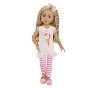 Glitter Girls - Lacy - Muñeca de Moda de 36 cm - Cabello Rubio y Ojos morados - Brazos y piernas posables - Conjunto de Helado de Unicornio - 3 años +