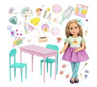 Glitter Girls Sashka, muñeca posable de 36 cm con Set de cumpleaños