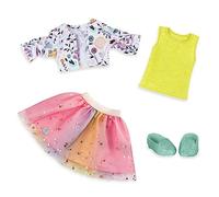 Glitter Girls - ¡Shimmer Glimmer! - Top y tutú urbanos - Chaqueta de Flores y Zapatos de Purpurina - Ropa para muñecas - Accesorios para muñecas de 36 cm - 3 años +