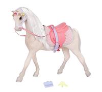 Glitter Girls - Starlight - Caballo de juguete de 36 cm - Crin y cola blancas y brillantes - Tiara y silla desmontable - Accesorios para muñecas - Niños de 3 años en adelante