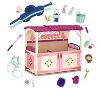 Glitter Girls - Todos los Asparkle Acres - Juego de Caballo - Juego para muñecas de 36m y Caballos de Juguete - Establo y Accesorios - Comida para Jugar, Herramientas de Aseo - 3 años +