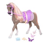 Glitter Girls - Wanderlust - Caballo de Juguete de 36 cm - Diadema con Mariposa - Pelaje marrón Claro, Crin Rosa y pezuñas de Purpurina - Sillas de Montar y Accesorios ecuestres - 3 años +