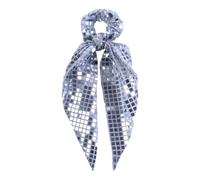 Glitter Hair Scrunchies, Elastic Ponytail Bands Set, Shimmer Sequin Hair Tie Collection, Soft Stretch Hairs Accessories Kit, Minimal Fashion Style Design for Wedding Use