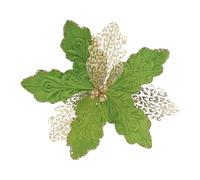 Glitter Handmade Christmas Flowers For Tree Decorations | Holiday Flower Decorations For Wreaths, Garlands, And Christmas Tree Ornaments With Handmade Flower Design For Festive Décor