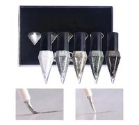 Glitter Lash Paint - Waterproof Cosmetic Liner, Five Shade Shimmer Pack with Glow Effect, Eye Art Applicator, Beauty Highlight Wand, Fashion Face Decor Set for Bold Expression Wear