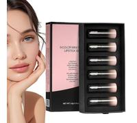 Glitter Lipstick Set, Sparkling Lip Stain, 6 Piece Waterproof 0.63x2.01 inches Gloss with Safety, Long-Lasting Matte Makeup with Comfort, Modern Beauty Design Style, Cosmetic for Women Girls Daily