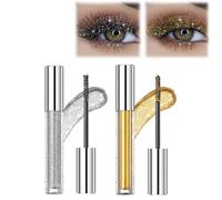 Glitter Mascara for Eyelashes, Question Beauty Glitter Mascara for Women, Question Beauty Mascara, Question Beauty Gold Mascara, Waterproof Gold Mascara for Eyelashes(A)
