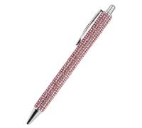 Glitter Pen - Aesthetic Diamond Stationery Item, Decorative Shimmering Desk Supply with Ergonomic Grip Style, Refillable Elegant Pointed Tip, Ideal for Wedding Guestbooks Notetaking Gifting