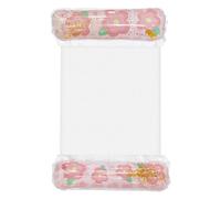 Glitter Pool Float Chair, Inflatable Water Seat, Sparkling Lake Float Chair with Backrest, Portable Swimming Relaxation Lounger, Transparent Floating for Adults Beach Lake River Swimming Travel Use