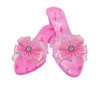 Glitter Princess Heels - Non-Slip Crystal Shoes, Bow Detail Pair with Charm, Girls Dress Style with Shine, Party Collection Footwear, Multi-Purpose Shoes for Christmas, Pretend Play, Home, School
