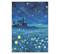 Glitter Puzzle - 27.5 x 20 Inch 1000 Piece Jigsaw, Fun Relaxing Leisure Activity with Shimmering Sky Artwork, Creative Focus Enhancement Function, Ideal for Home Office Social Gatherings