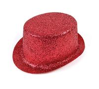 Glitter Red Toppers plastic (disfraz)
