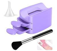 Glitter Saver Pro - Bandeja de uñas de doble capa, práctica herramienta de arte, bandeja de reciclaje de polvo de inmersión para diseño de uñas, herramientas de uñas para colección y almacenamiento de